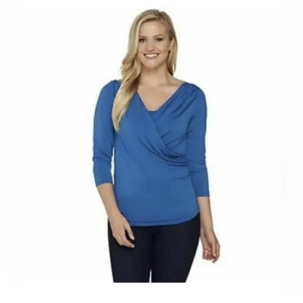 Shape FX Bodysuit Wrap Top Size M
